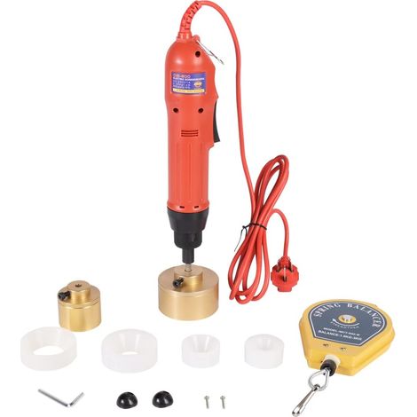 Machine à sceller manuelle 10-50 mm - Machine de capsulage à vis électrique manuelle - Machine de capsulage de bouteilles en plastique - 220 V (1/5)