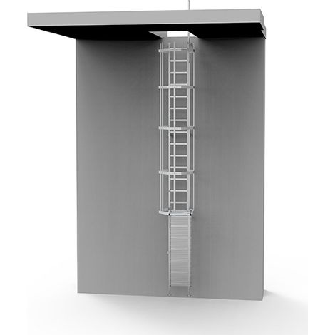Echelle à crinoline pour fenètre de toit - Hauteur de bâtiment 3.00m - CS/SD/300/CSPC