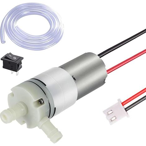 Mini Pump,DC 12V 370 Electric Vacuum Pump,12V Diaphragm Water Pump Self-Priming Micro Mini Electric Water Pump for AquariumWater Cooling Tea Machine (1/5)
