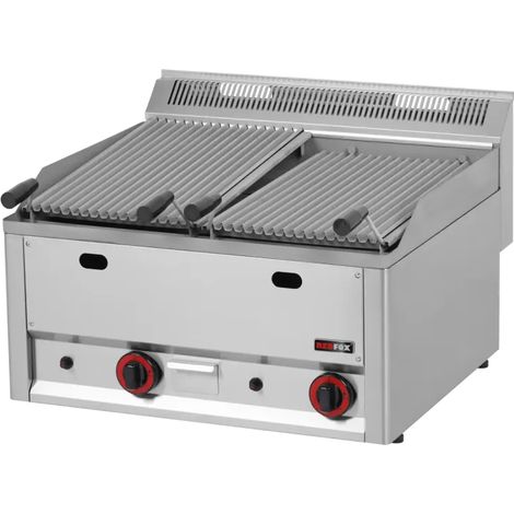 Grill pierre de lave à gaz double 2x 31x48 sans soubassement REDFOX - GL 60 GLS - REDFOX