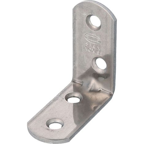 Support D'angle - Acier Inoxydable - 40x40 mm - Pour Étagères Et Fixations Bricolage - 1 Pièce (1/2)