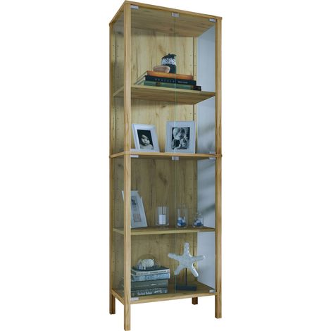 Jensol Glasvitrine hoch Schrank stehend