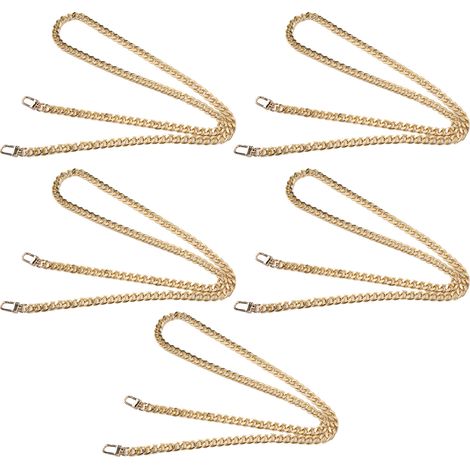 YmL14/12/3x10x14mm 5 pièces 1 mètre chacune à vendre : chaîne de loquet de porte, chaîne de panneau publicitaire, chaîne de sac, chaîne fine de bijoux, or. (1/5)