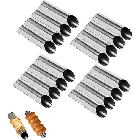 Moule à roulé Canori en acier inoxydable, antiadhésif, biseauté, kit de 16 pièces pour pâtisserie durable. (1/5)