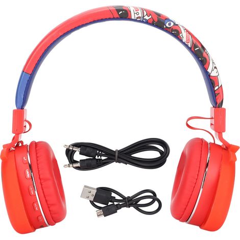 Casque enfant Bluetooth à lecture MP3, prise en charge carte mémoire et entrée AUX, écouteurs pour téléphone portable, tablette, PC portable et ordinateur (1/5)