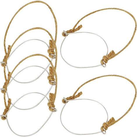 de 5 crochets en fil d acier inoxydable INOOMP avec corde en (1/5)
