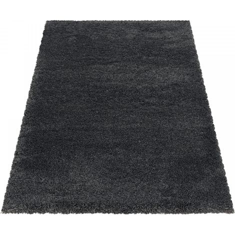 Ayyildiz Tapis à poils longs Shaggy - Ultra doux et moelleux - Chambre à coucher - gris - 280x370 cm (1/5)