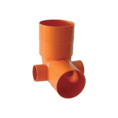 CURVA WC TIPO ALTA PVC ARANCIO Misura: semplice - senza innesti