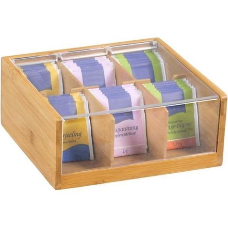Teedose – AC-DÉCO – Praktisch und elegant – Braun – Für Erwachsene – Küchenaccessoire (1/5)