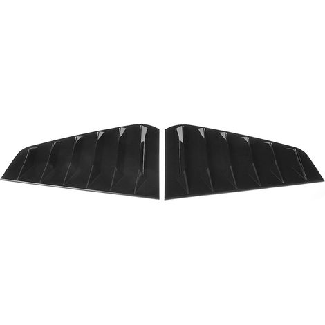 Paire de grilles d'aération latérales pour vitres de voiture, compatibles avec R Mk7/Mk7.5 (2013-2020), noir brillant (1/5)