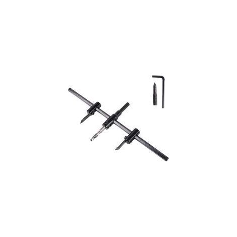 Mèche Ajustable 30 300mm Scie à Cercle Réglable pour Cloison Sèche, Bois et Travail DIY, Coupe Ronde Précise (1/5)