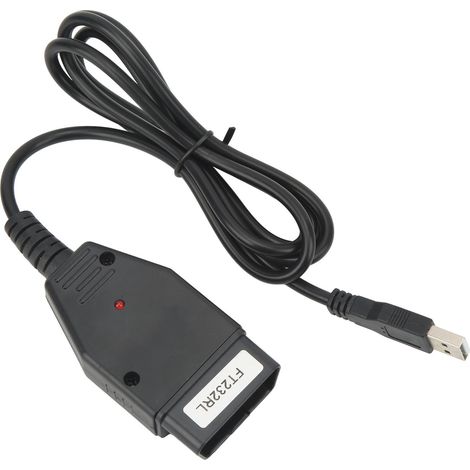 Interface de diagnostic OBDII pour Fiat, outil de scan ECU véhicule avec câble USB, lecteur de code défaut automobile, remplacement compatible. (1/5)