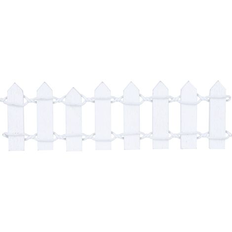 Clôture en bois ornement de jardin, accessoire pots fleurs, décor blanc (150字符)