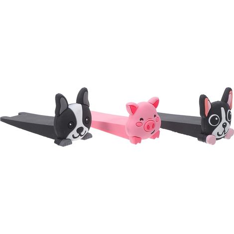 Butée de Porte en PVC Décorative à Motif Animalier Cartoon, Lot de 3 Pièces, Protège-Porte Anti-pincement pour Garçon et Filles, Usage Polyvalent la Maison et Salle de Bain (1/5)