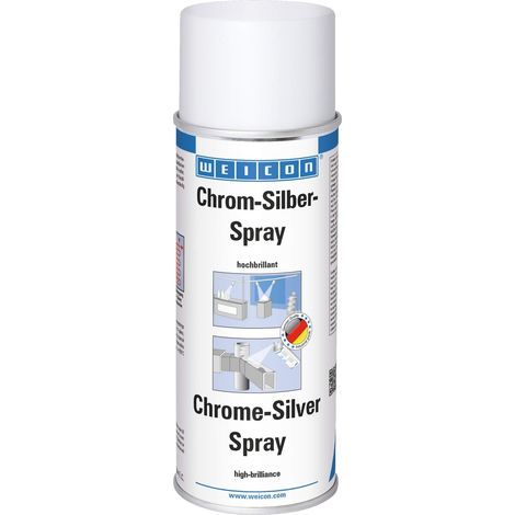 Peinture en aérosol Weicon Chrome Silver Aluminum 400 ml