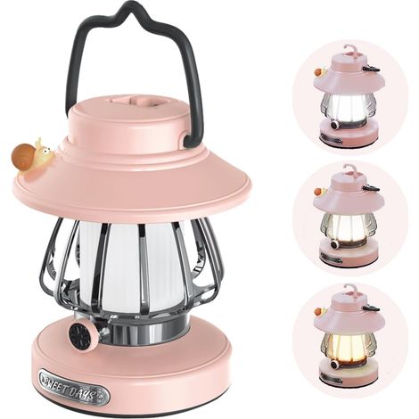 Lanterne de camping pour enfants, lampe de poche LED rechargeable et veilleuse – Lampe escargot portable pour aventures en intérieur/extérieur (1/5)