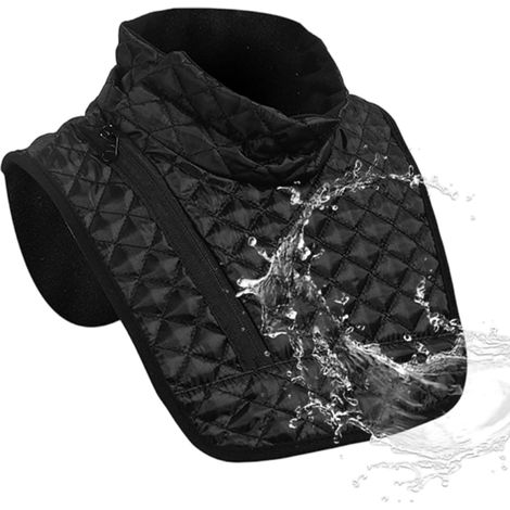 Cache-cou de moto Écharpe thermique d'hiver avec protection de poitrine 30 x 33 x 7,5 cm Housse coupe-vent respirante pour cyclisme, ski, course à pied, sports de plein air homme et femme (1/5)