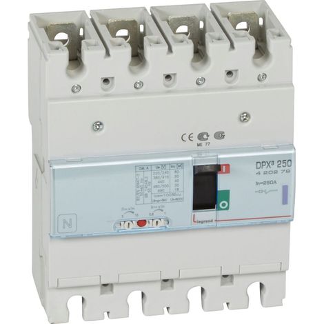Disjoncteur magnétothermique DPX³ 250 4P 250 A 50 kA - LEG420279