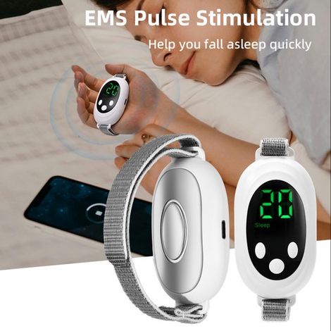 Dispositivo portátil para dormir，ayuda a conciliar el sueño，recargable por USB，mejora el estado de ánimo y la concentración (blanco，1 unidad)