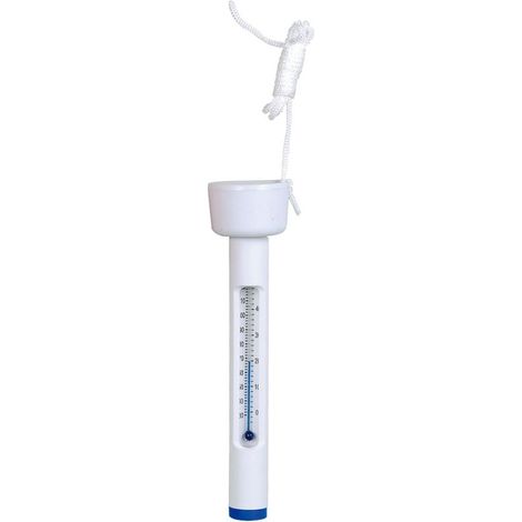 Thermomètre flottant blanc pour piscine - contrôle température (1/3)