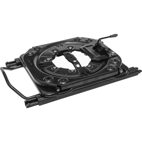 Base de asiento giratoria, rotación de 360 grados, 390 mm de largo, 360 mm de ancho, recorrido de deslizamiento de 22 cm, ángulo ajustable de 90°. (1/5)