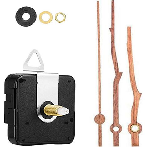 Mécanisme à quartz silencieux pour horloge murale (à monter soi-même), aiguilles de 20 mm, pièces de rechange pour horloge de 30 cm (12 pouces), B (1/5)