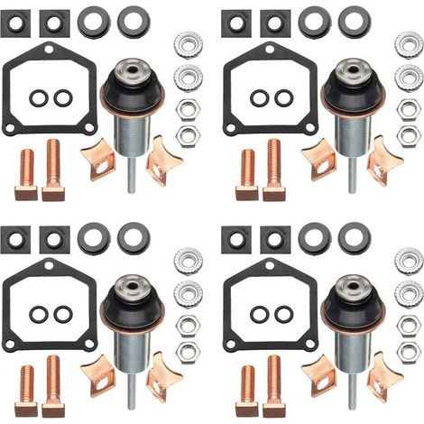 4x Starter-Magnetschalter-Reparatursatz, Kontaktteile passend für 228000-6660, 228000-6662,