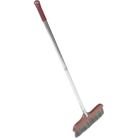 Balai en Bois - Balai de Camping avec Balai Fin et Doux - Balai de Nettoyage télescopique - Balai intérieur en Acier Inoxydable - Brosse de Nettoyage en Bois (1/5)