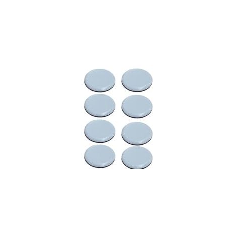 8 Möbelgleiter Ø 50 mm, selbstklebende Möbelgleiter, Teflon-Möbelgleiter für professionelle Stühle/PTFE-Gleiter - Crezuo
