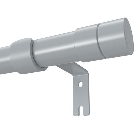 1 Tringle à rideaux, Métal, Réglable 81-199 cm, Diamètre 20 mm, Pour œillets, Intérieur