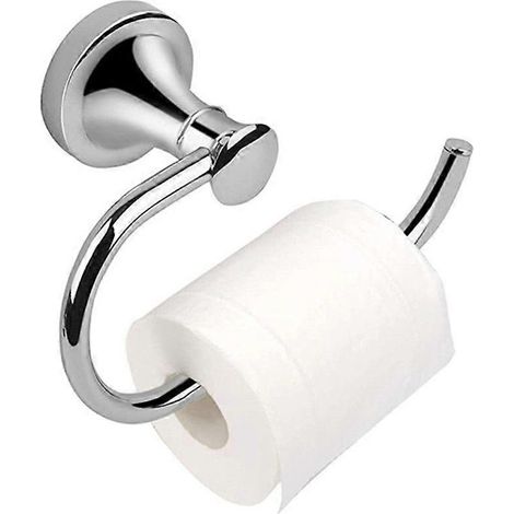 Porte-papier toilette en nickel brossé, accessoire de salle de bain, support mural antirouille. (1/5)