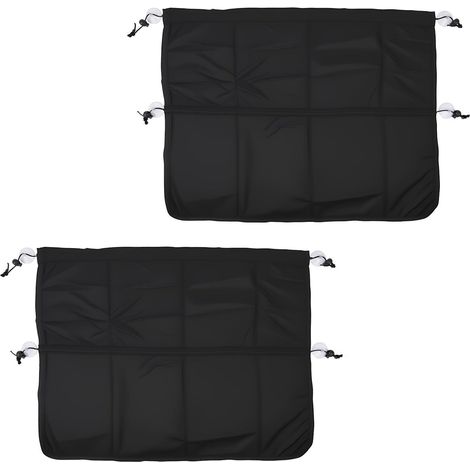 2 Pièces Pare Soleil Voiture Bébé 65 x 50 cm-Rideau Occultant avec Ventouse,Pare Soleil Fenetre Voiture, Rideau Voiture,Protection UV et Contre Chaleur pour Fenêtres Latérales,Facile à Installer (1/5)