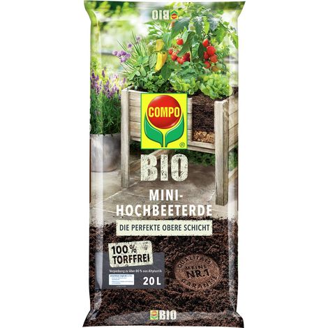 COMPO BIO Mini-Hochbeeterde torffrei - 20 Liter