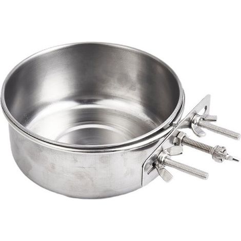 Set di 2 mangiatoie per uccelli, mangiatoia per pappagalli con attacco a clip e ciotola per l'acqua per gabbia, mangiatoia per piccoli uccelli, mangiatoia per piccoli animali (1/5)