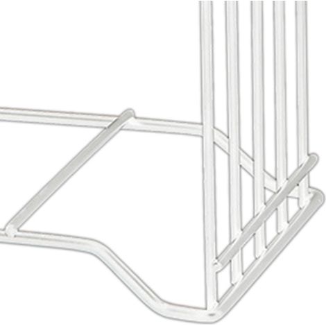 Ablage für Schneidebretter aus Weißblech mit 4 integrierten Topfdeckelschlitzen, ideal für die Arbeitsfläche. (1/4)
