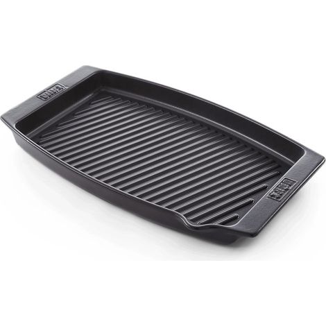 Plancha de Cerámica Weber Plateada para Cocción Perfecta (1/2)