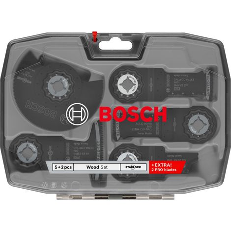 Bosch Sägeblatt-Set für Multifunktionswerkzeuge Starlock Holz 7-tlg. (1/2)