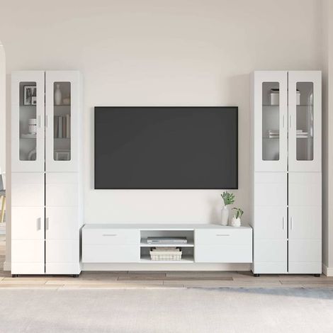 Conjunto de mueble de TV FLORIN 3 pcs Madera de ingeniería (1/5)
