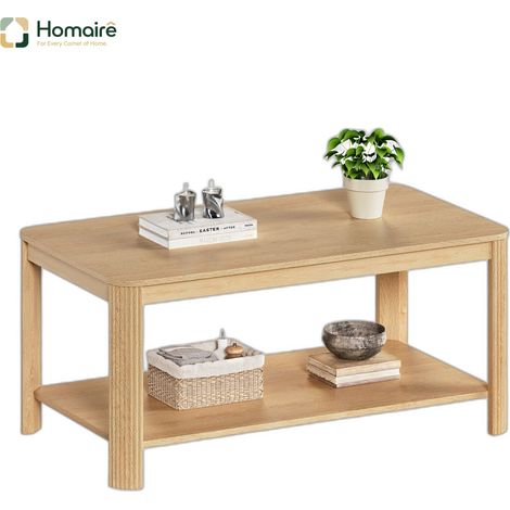 Aufbewahrungseinheit mit Schubladen, natur, in Holzdekor 100 x 50 x 45 cm HOMAIRE (1/5)