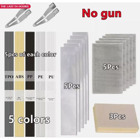 Agrafeuse chauffante 200 W pour la réparation de pare-chocs de voiture en plastique, kit de soudage avec 1200 agrafes (1/5)