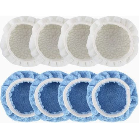 Bonnet de Polissage 8 Pièces Peaux à Polir Tampons de Polissage pour Capot de Voiture Bonnets de Polissage en Microfibre Polissage , 5 à 6 pouces (1/5)