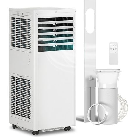 Climatiseur portable 7000 BTU, appareil 4 en 1 avec refroidissement, déshumidificateur, ventilateur et mode nuit (1/5)