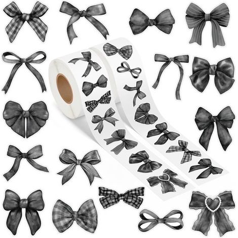 Etichette adesive, etichette regalo, etichette premio, adesivi in rotolo, 500 pezzi per rotolo, etichette sigillanti, etichette regalo, decorative (1/5)