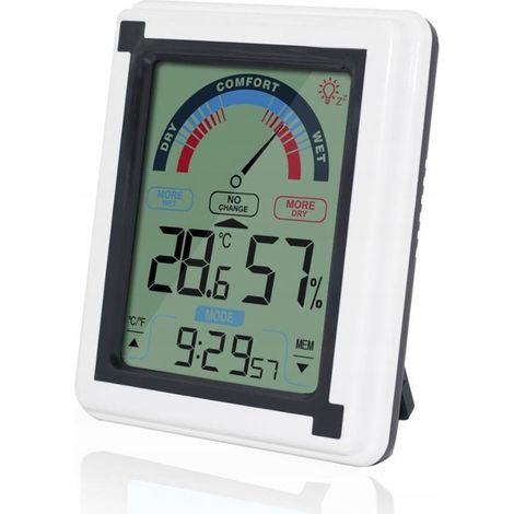 TERMOMETRO AMBIENTE STAZIONE METEO IGROMETRO MISURATORE DI UMIDITÀ DIGITALE 5 in 1 (1/5)