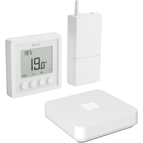Thermostat connecté sans fil hydraulique et aéraulique - Tybox Home RF 210 - 6053089 - Delta Dore