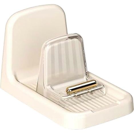 Support de couvercles de casseroles de comptoir, organisateur robuste, blanc (1/5)