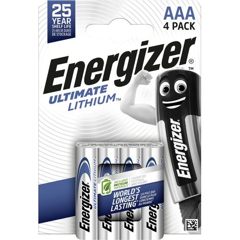 Energizer Ultimate FR03 Micro (AAA)-Batterie Lithium 1250 mAh 1.5 V 4 St.