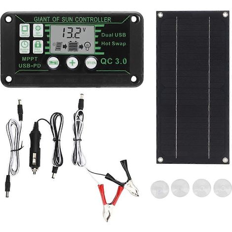 Kit de panneau solaire 600 W avec contrôleur de charge 100 A - Charge solaire (1/5)