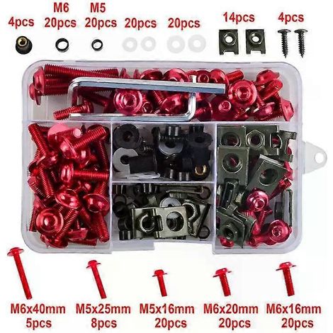 Kit de vis et clips de fixation pour carénage de moto KAWASAKI Z750, Z800, Z750R, Z250, Z1000, NINJA 250/300, Z900 et ZX6R (1/4)