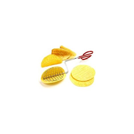 Edelstahlzange für Tacos, Zubehör für die Zubereitung von Maistortillas in der Fritteuse, für Taco-Schalen und Pommes frites – Crezuo